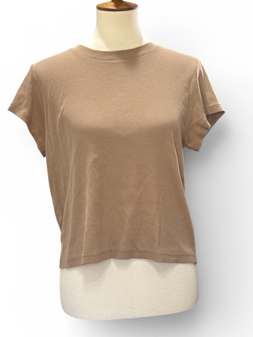 Madewell Short-Sleeve Crewneck Tee in Taupe Brown #514